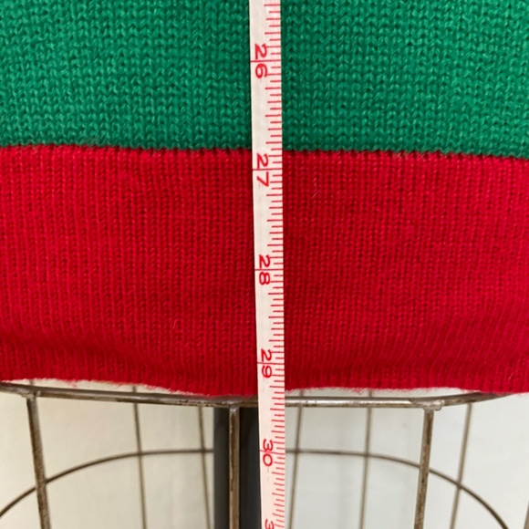 Green Holiday  Ugly Sweater with Girl Elf and Poodle. - Picture 8 of 11